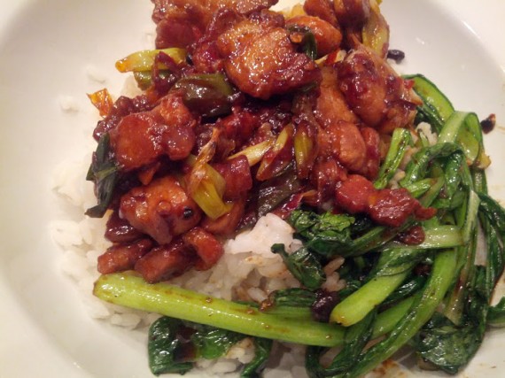 Pork Belly Donburi with Greens